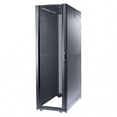 NETSHELTER SX 48U/600MM/1200MM ENCLOSURE WITH ROOF AND SIDES BLACK HD CASTER-DE