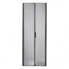 NETSHELTER SX 42U 750MM WIDE PERFORATED SPLIT DOORS BLACK