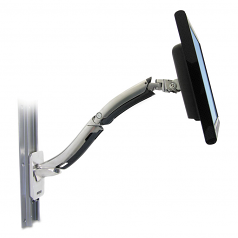 MX Wall Mount LCD Monitor Arm - Mounting kit (articulating arm mounting base VESA mount bracket) for LCD display - polished aluminum - screen size: up to 42 inch