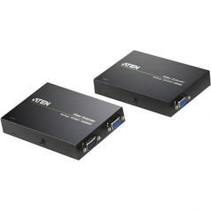 Video Extender - 1 Input Device - 2 Output Device - 492.13 ft Range - 2 x Network (RJ-45) - 1 x VGA In - 2 x VGA Out - VGA XGA SVGA UXGA WUXGA - 1920 x 1200 - Category 5 - Rack-mountable