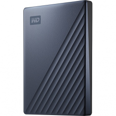 WD TDSourcing My Passport Ultra WDBC3C0020BBL - Hard drive - encrypted - 2 TB - external (portable) - USB 3.0 (USB-C connector) - 256-bit AES - blue