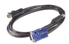 Video / USB cable - USB HD-15 (VGA) (M) to HD-15 (VGA) (M) - 25 ft - for APC 16 Port Multi-Platform Analog KVM 8 Port Multi-Platform Analog KVM