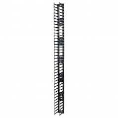 Vertical Cable Manager for NetShelter SX 750mm Wide 42U (Qty 2) - Cable Pass-through - Black - 2 Pack - 42U Rack Height