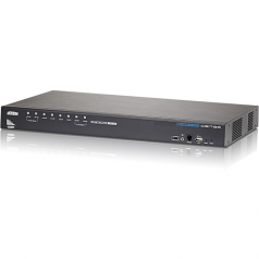 8-Port USB HDMI KVM Switch - 8 Computer(s) - 1 Local User(s) - 1920 x 1200 - 1 x Network (RJ-45) - 12 x USB - 9 x HDMI - Rack-mountable