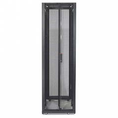 NETSHELTER SX 48U 600MM/1200MM ENCLOSURE WITH ROOF AND SIDES BLACK