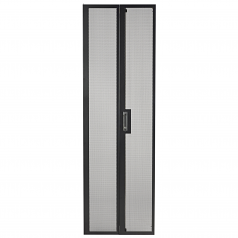 NetShelter SV 42U 600mm Wide Perforated Split Rear Doors - 42U Wide External - Black