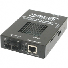 Networks 10/100 Bridging 10/100Base-TX to 100Base-FX Media Converter - 1 x RJ-45  1 x SC - 10/100Base-TX 100Base-FX