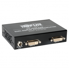 DVI OVER CAT5 DUAL DISPLAY EXTENDER SPLITTER ACTIVE PASSIVE TAA