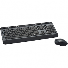 Wireless Multimedia Keyboard and 6-Button Mouse Combo - Keyboard and mouse set - wireless - 2.4 GHz - black