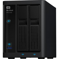 WD TDSourcing My Cloud PR2100 WDBBCL0040JBK - NAS server - 2 bays - 4 TB - HDD 2 TB x 2 - RAID 0 1 JBOD - RAM 4 GB - Gigabit Ethernet