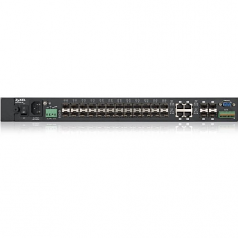 24-PORT FIBER LAYER 2 MANAGED GIGABIT SWITCH with 4 COMBO GBE/FE (AC