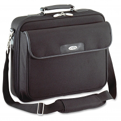 Notebook Case - Clamshell - Detachable Shoulder Strap - Nylon - Black