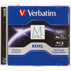 1PK M-DISC BDXL 4X 100GB BRANDED SURFACE JEWEL CASE