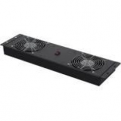 Rack top fan panel - black