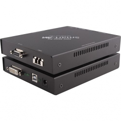 DVI-D USB KEYBOARD & MOUSE RS-232 OVER MULTIMODE FIBER EXTENDER UP TO 1400FT.