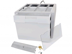 Envelope Drawer - Mounting component ( mounting hardware travel stop drawer module ) - gray white