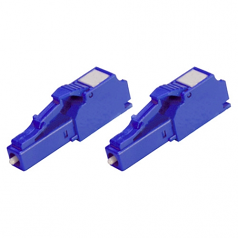 10dB LC/PC Fixed Male-Female SMF Fiber Attenuator 2-Pack - 2 Pack - 1 x LC/PC Male Network - 1 x LC/PC Female Network