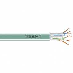 CAT6 550-MHZ SOLID ETHERNET CABLE - UNSHIELDED (UTP)  CMR PVC GREEN 1000-