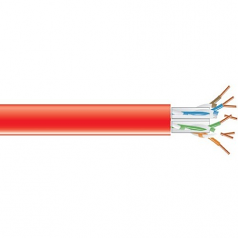 1000FT CAT6A 650MHZ SOLID CABLE UTP CMP RED