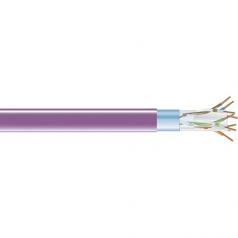 CAT6 400-MHZ SOLID ETHERNET CABLE - SHIELDED (F/UTP)  CMP PLENUM PURPLE 1