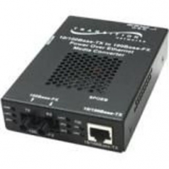 Stand-Alone Power Over Ethernet Media Converter - Fiber media converter - Ethernet Fast Ethernet - 10Base-T 100Base-TX 100Base-X - RJ-45 / SFP (mini-GBIC)