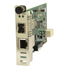 10/100/1000BASE-T TO 1000BASE-SX ION CARD MM LC 220/550M VIA AN SFP MODULE