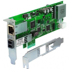 Network adapter - PCIe - 1000Base-SX x 1 + Gigabit Ethernet (PoE+) x 1 - 850 nm