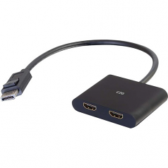 4K DisplayPort to HDMI Dual Monitor Splitter - DP to HDMI - 4K MST Hub - Video/audio splitter - 2 x HDMI - desktop