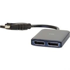 4K DisplayPort Dual Monitor Splitter - DP to DP - 4K MST Hub - Video/audio splitter - 2 x DisplayPort - desktop