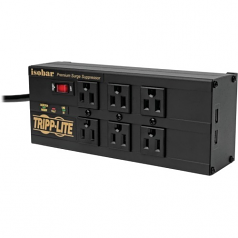 6-Outlet ISOBAR Premium Surge Protector with 2 USB Ports 10ft Cord