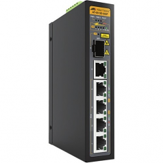 IS Series AT-IS130-6GP - Switch - 5 x 10/100/1000 (PoE+) + 1 x 100/1000 SFP - DIN rail mountable wall-mountable - PoE+ (90 W)