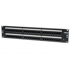 48-PORT CAT6 CAT5 PATCH PANEL RACKMOUNT 110 PUNCH DOWN RJ45 ETHERNET 1URM 568B