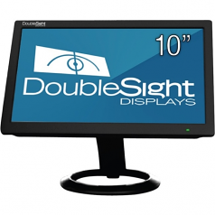 10 inch USB LCD Monitor TAA - Adjustable Display Angle - 1024 x 600 - 262000 Colors - 200 Nit - 500:1 - WSVGA - USB - 4.90 W - Black