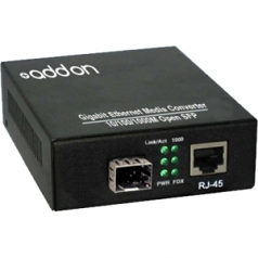 1000Base-TX To Open SFP Port Media Converter - 1 x Network (RJ-45) - 10/100/1000Base-T 1000Base-X - 1 x Expansion Slots - 1 x SFP Slots