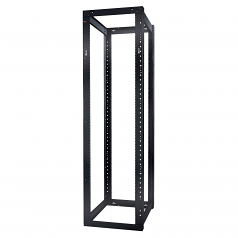 Schneider Electric NetShelter 4 Post Open Frame Rack 44U #12-24 Threaded Holes - 19 inch 44U Wide Floor Standing - Black - 2004.20 lb x Static/Stationary Weight Capacity