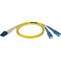 25M DUPLEX SINGLEMODE 8.3/125 FIBER OPTIC PATCH CABLE LC/SC 82FT 25 METER