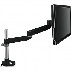 Mechanical Adjust Monitor Arm - Mounting kit (articulating arm desk mount) - for monitor - black - desk-mountable