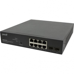 SMART MANAGED POE+ SWITCH 8-PORT GIGABIT POE+ 2-PORT 100/1000 SFP