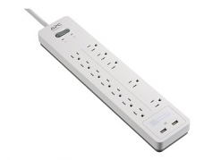 HOME OFFICE SURGEARREST 12 OUTLETS WITH 2 USB CHARGING PORTS (5V 2.4A IN TO