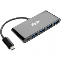 4-PORT USB 3.1 GEN 1 PORTABLE HUB USB-C TO (X4) USB-A WITH USB-C CHARGING PORT