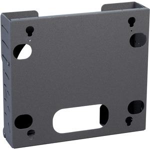 PWC-U Flat Panel Tilt Wall Mount with CPU Storage - Steel - 200 lb - Black