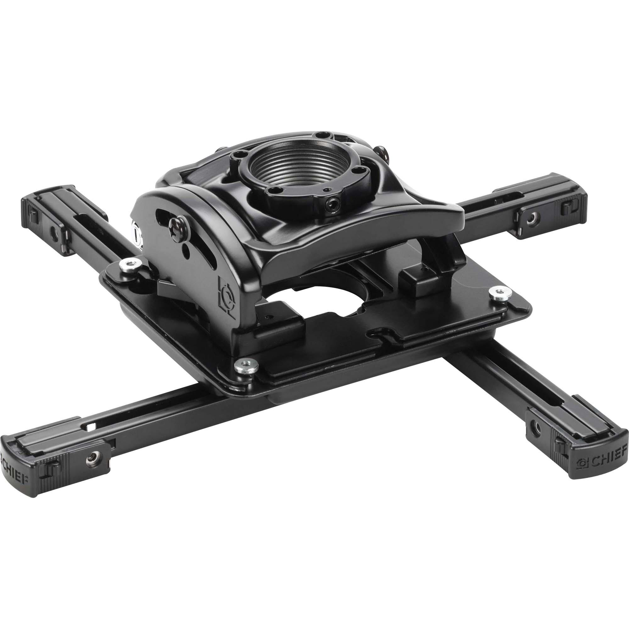 Speed-Connect Projector Ceiling Mount with Keyed Locking - Steel - 50 lb - Black