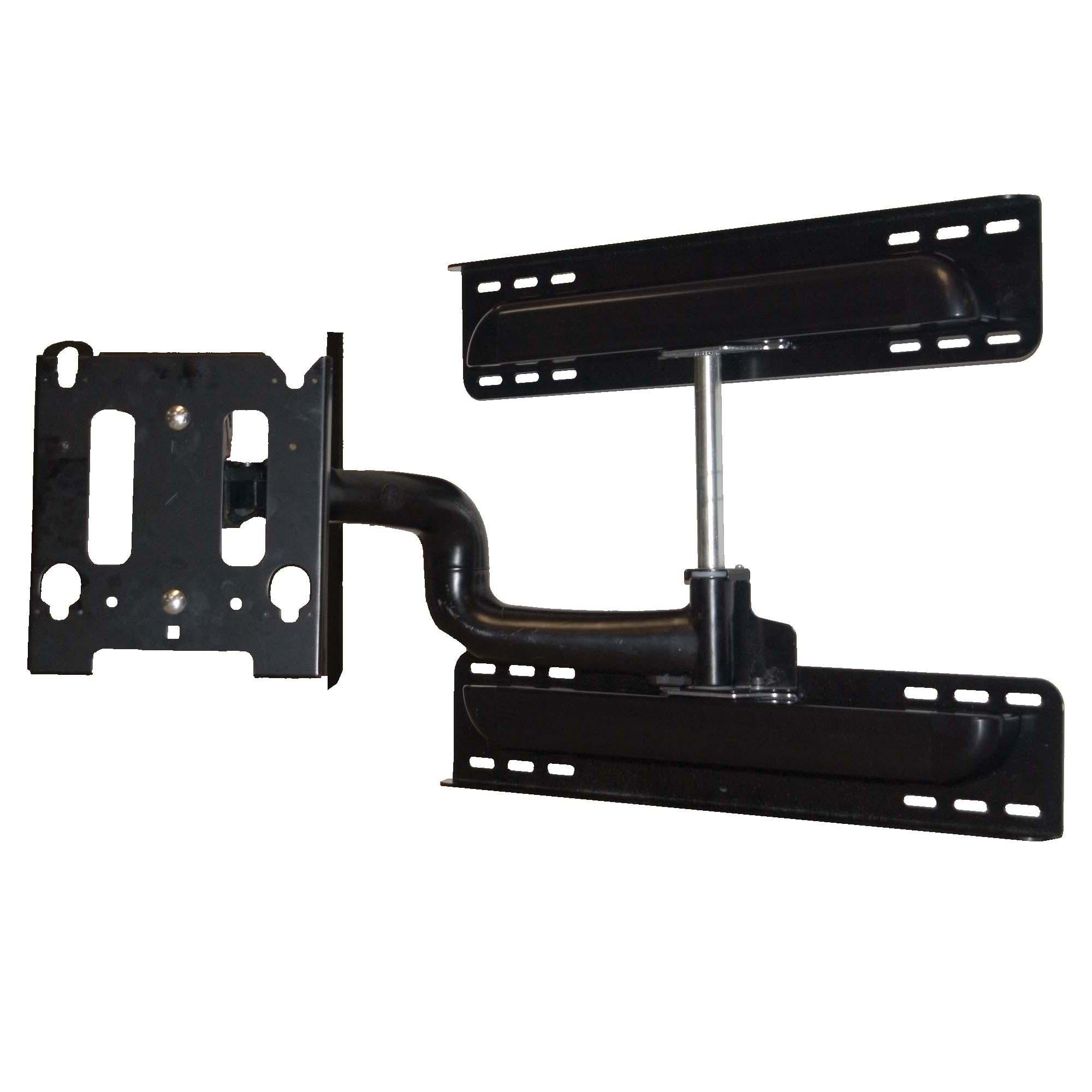 UNIVERSAL FLAT PANEL STEEL STUD SWING ARM WALL MOUNT (30-50 DISPLAYS) BLACK