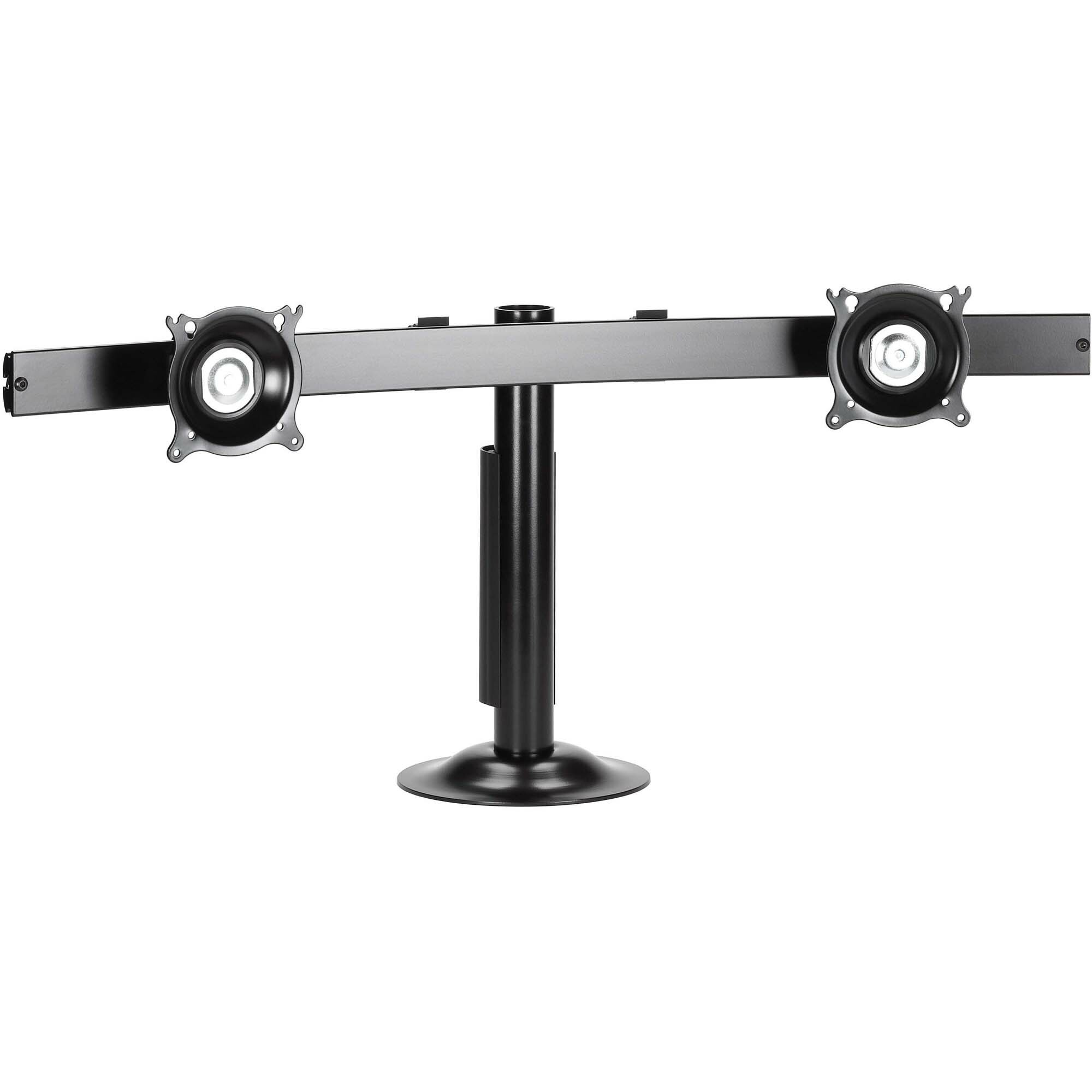 Widescreen Dual Monitor Grommet Mount - Up to 70lb - Up to 30 inch Monitor - Black