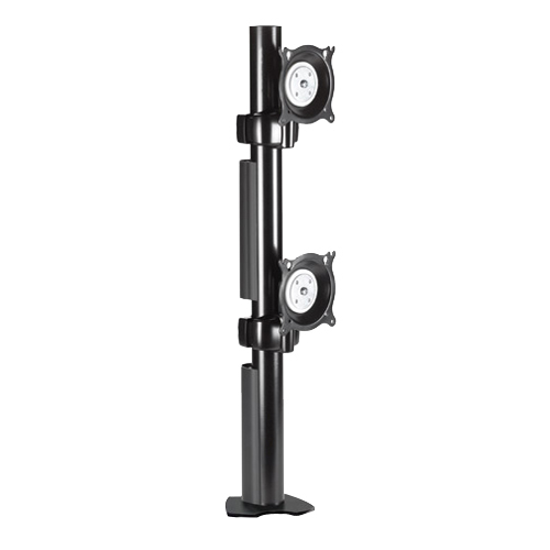 KTC230 Dual Desk Clamp Flat Panel Mount - 701 lb - Black