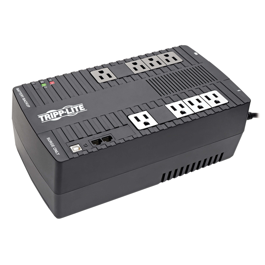 UPS 700VA 350W Desktop Battery Back Up AVR Compact 120V USB RJ11 - UPS - AC 120 V - 350 Watt - 700 VA - USB - output connectors: 8