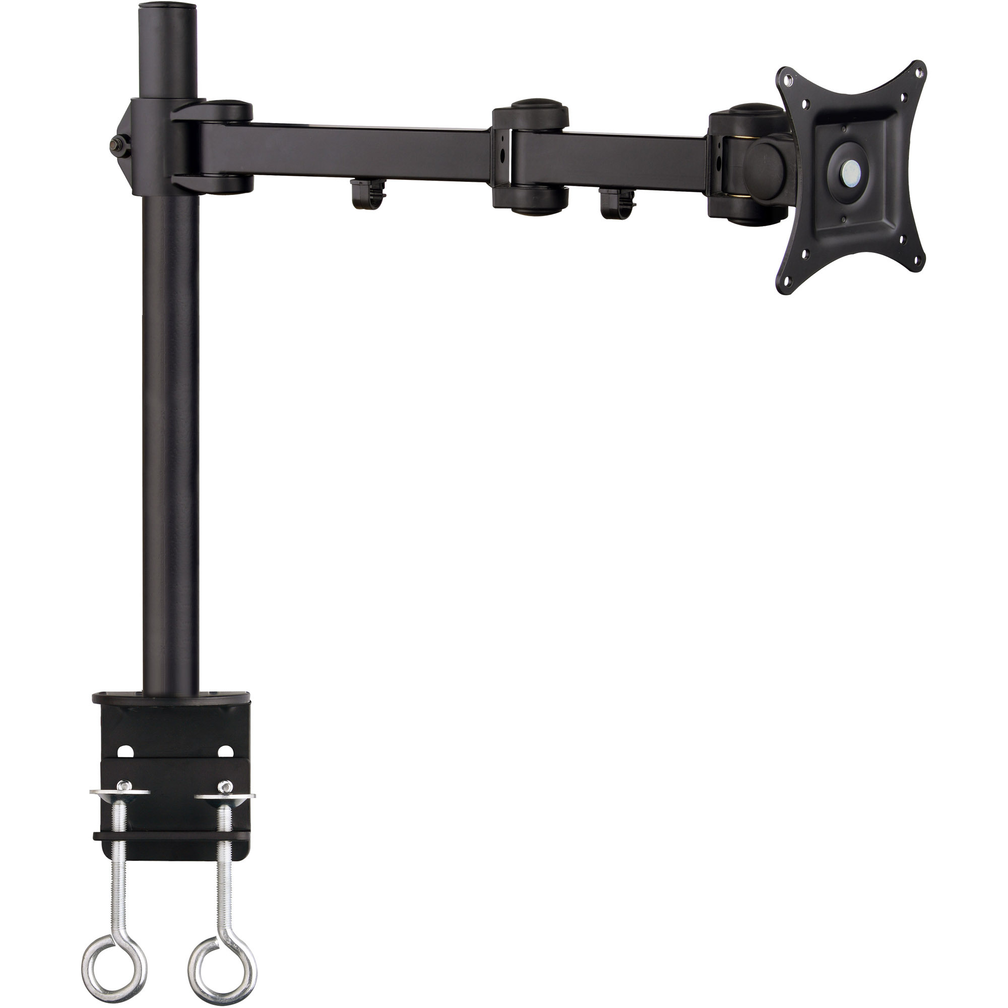 Articulating Monitor Desk Mount - 13 inch to 27 inch - 13 inch to 27 inch Screen Support - 22 lb Load Capacity - Steel - Black