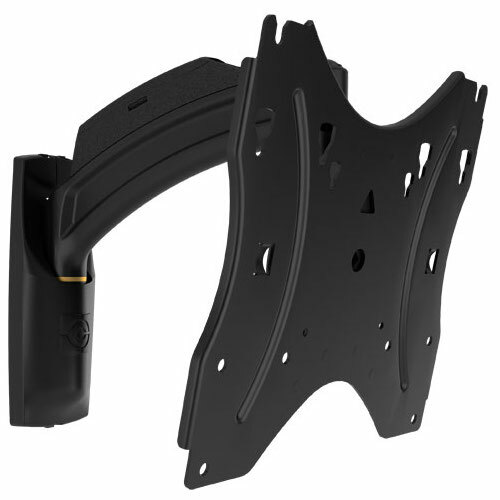 Thinstall Single Swing Arm Wall Mount - 10 inch Extension - Mounting kit ( articulating arm ) for LCD / plasma panel - black - screen size: 10 inch - 32 inch