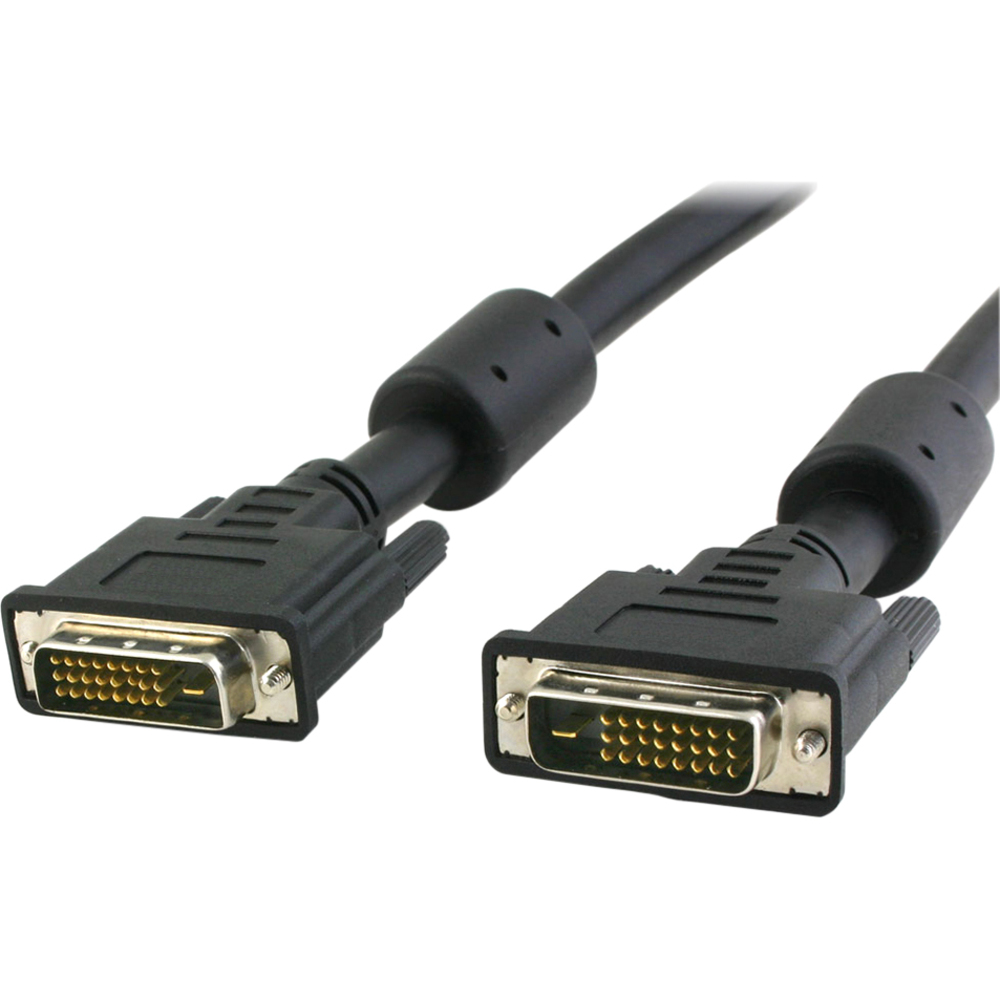 15FT DVI-D Dual Link M/M Digital Video Cable - DVI for Video Device TV Monitor - 15 ft - 1 Pack - 1 x DVI-D (Dual-Link) Male Digital Video - 1 x DVI-D (Dual-Link) Male Digital Video - Nickel Plated - Shielding - Black