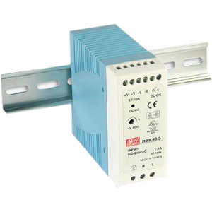 B&B 60W Single Output Industrial DIN Rail Power Supply - 110 V AC 220 V AC Input Voltage - DIN Rail